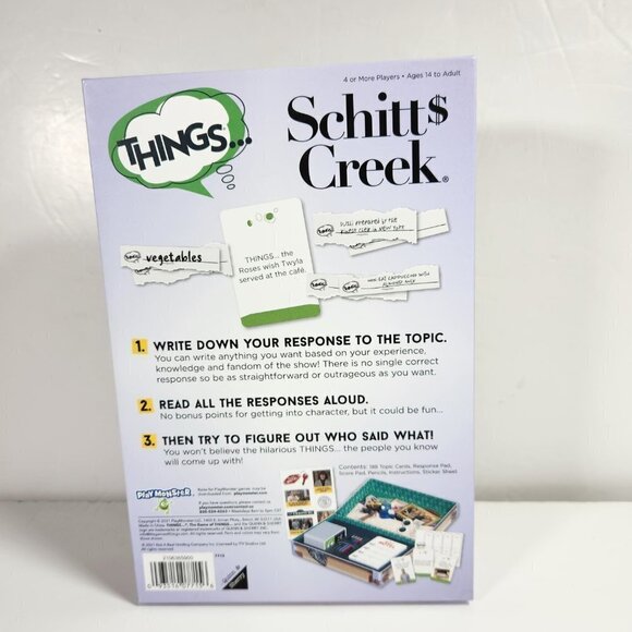 Schitt's Creek Board Game Things Play Monster Brand New Sealed 14+ - Picture 3 of 6